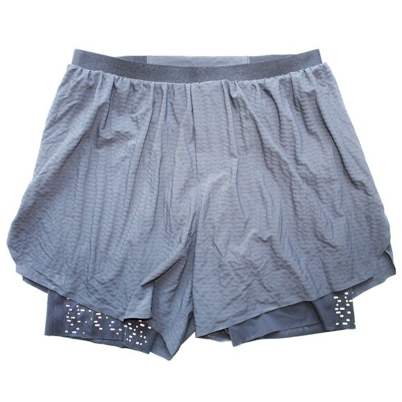 Lululemon Surge Lined Short 6" Special Edition / Large / Black Run Reflective - Picture 5 of 8